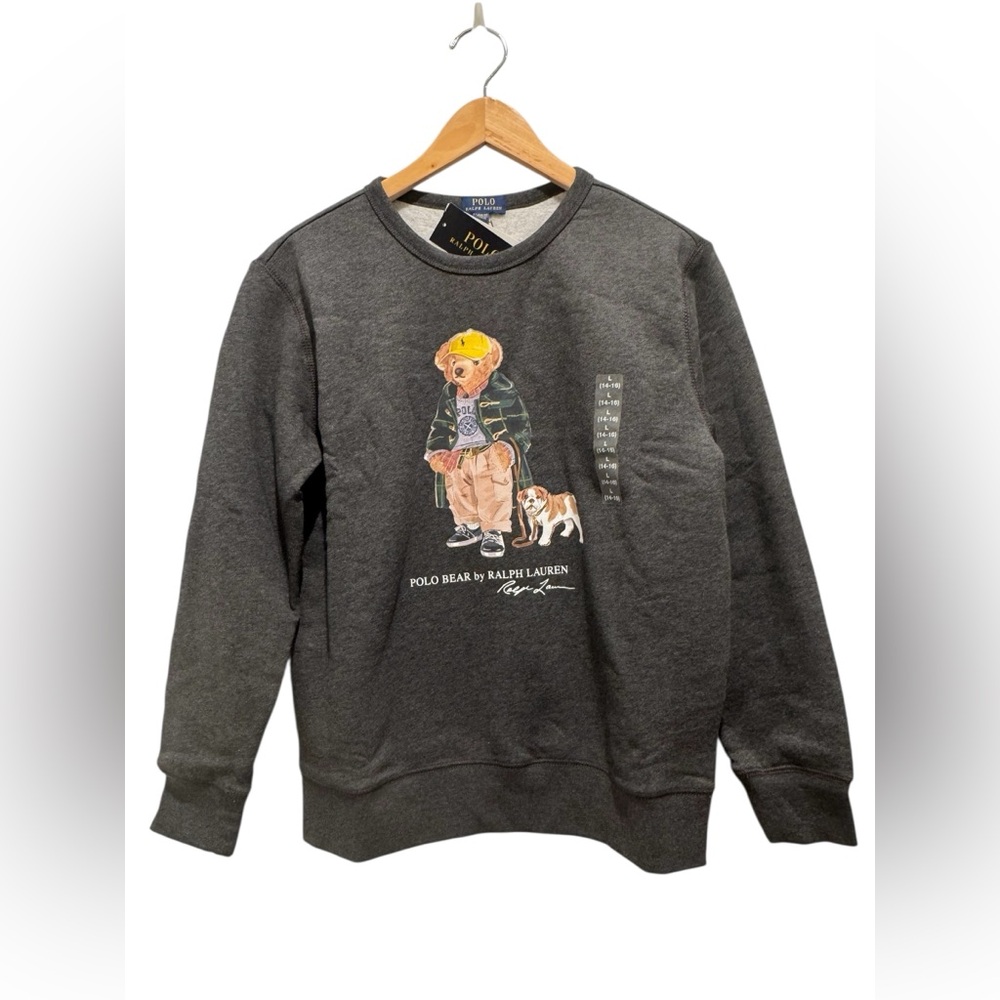 Polo Ralph Lauren Bear Sweatshirt Large - Picture 3 of 6